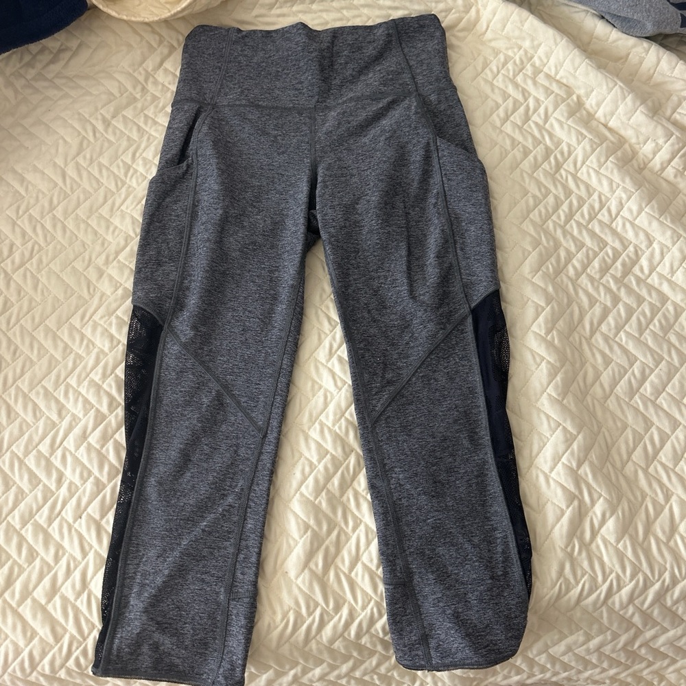 Grey and black lulu lemon leggings